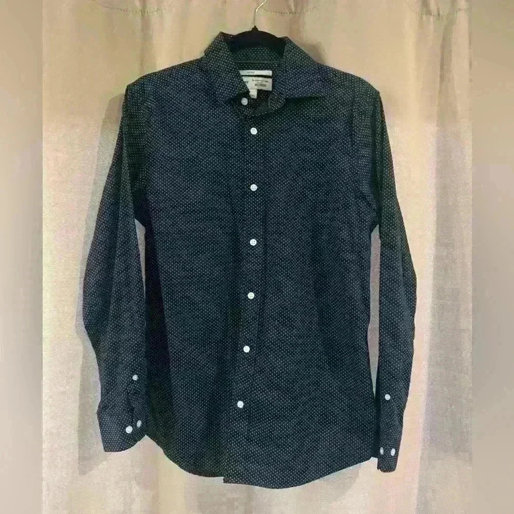 Men’s Blue Polka Dot Old Navy Button Up